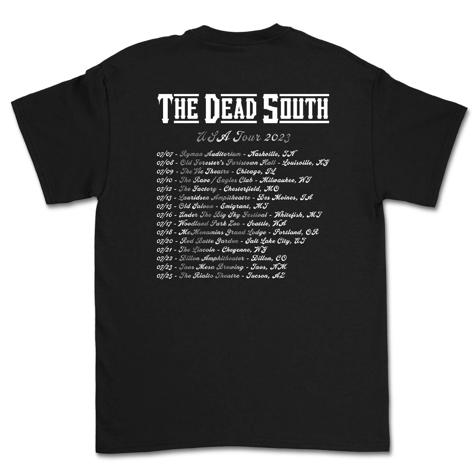 2023 US Skull Tour T-Shirt Movie Night Sport Wear
