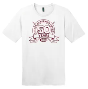 50 Years of Culver Hockey Tee - White Subtle Embroidery