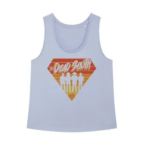 80s Diamond Tank Top - Ladies - Baby Blue operators well - ventilated