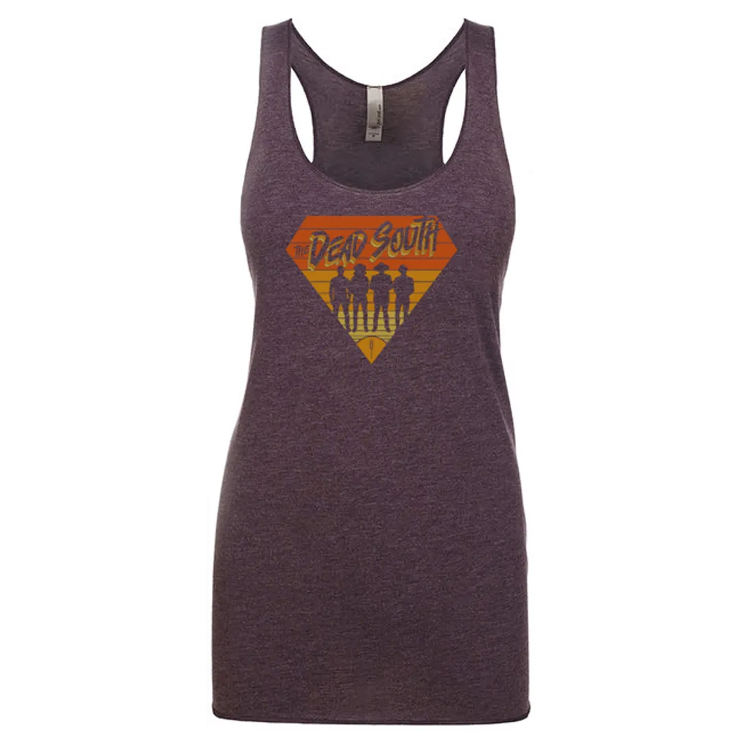 80s Diamond Tank Top - Ladies - Heather Purple Thermal Insulation Layer mass production