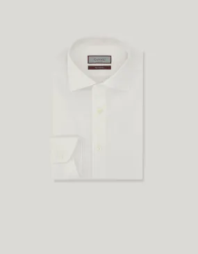 Wrinkle Free Care Modern Cut Impeccabile Regular Fit Shirt in White Cotton