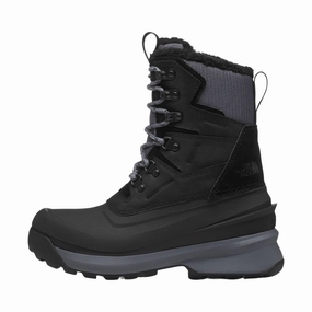 Breathable Upper The North Face Women's Chilkat V 400 Waterproof Winter Boots - Black/Vanadis Grey