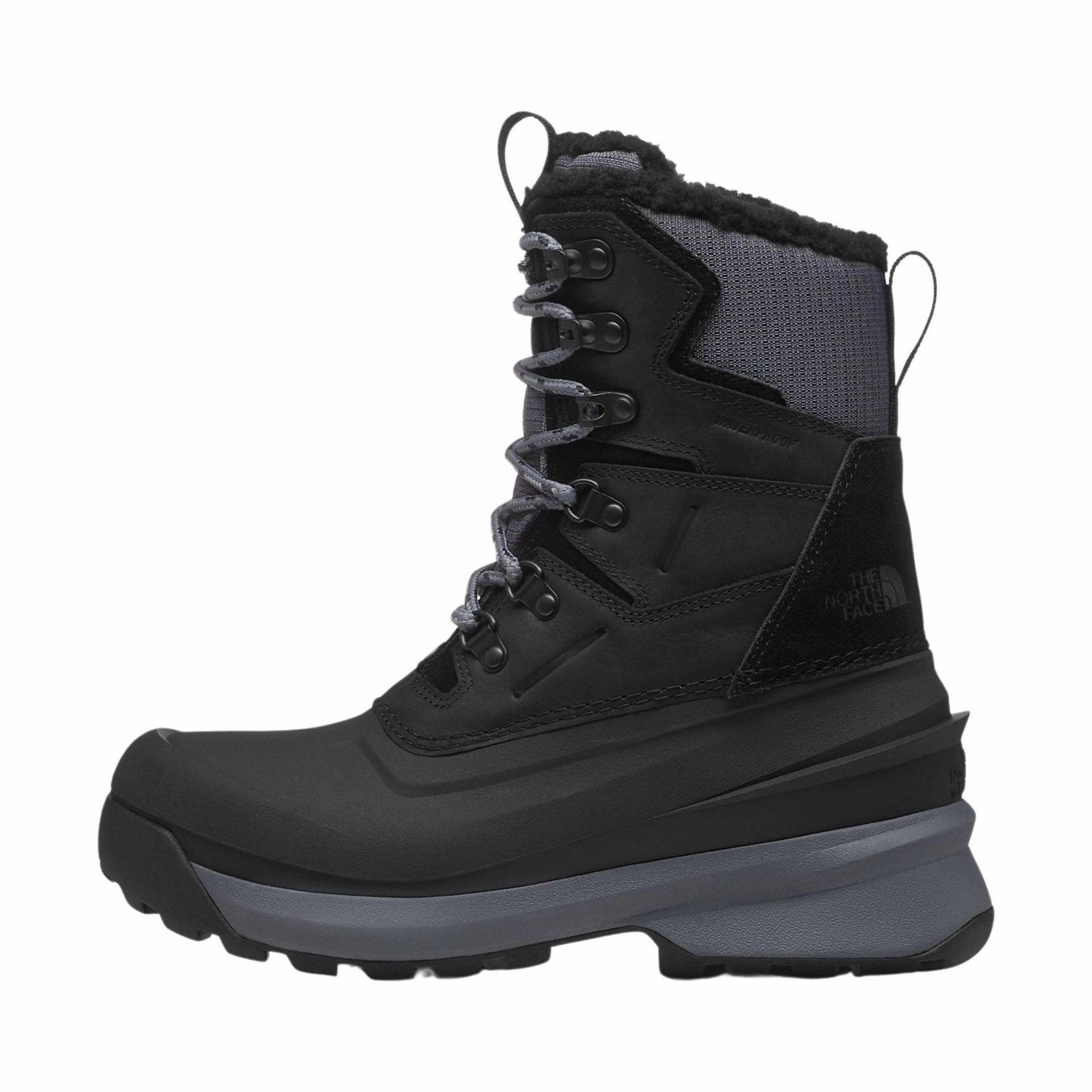 Breathable Upper The North Face Women's Chilkat V 400 Waterproof Winter Boots - Black/Vanadis Grey