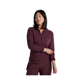 Kuhl Women's Remi Half Zip Hoody - Raisin Slim Silhouette