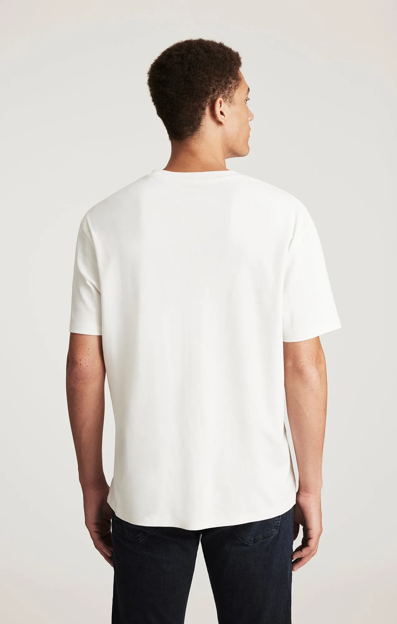Trendy Fabric All-day Comfort MAVI LOGO T-SHIRT IN COCONUT MILK