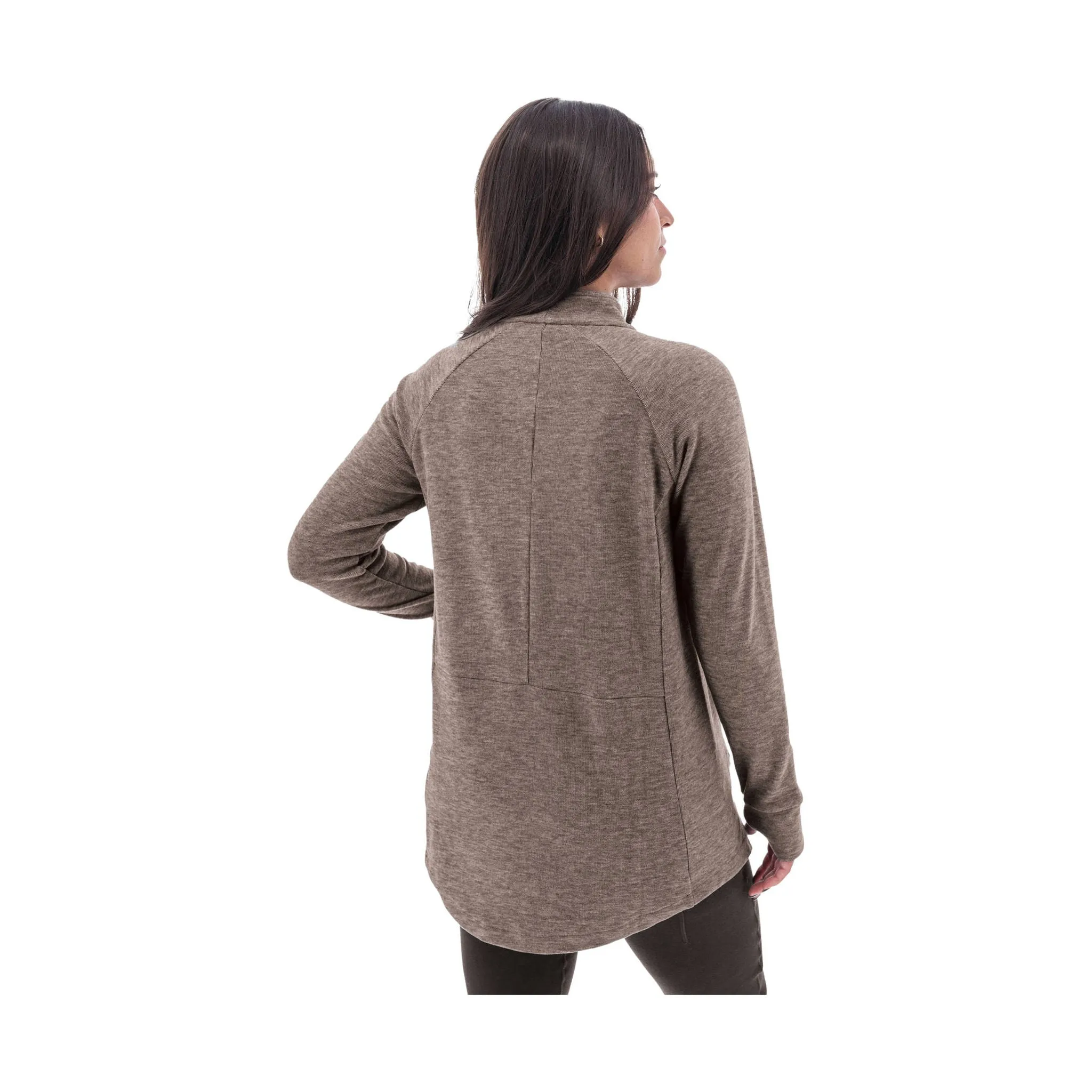 Soft Layers Aventura Women's McKenna Fleece Tunic - Black Coffee