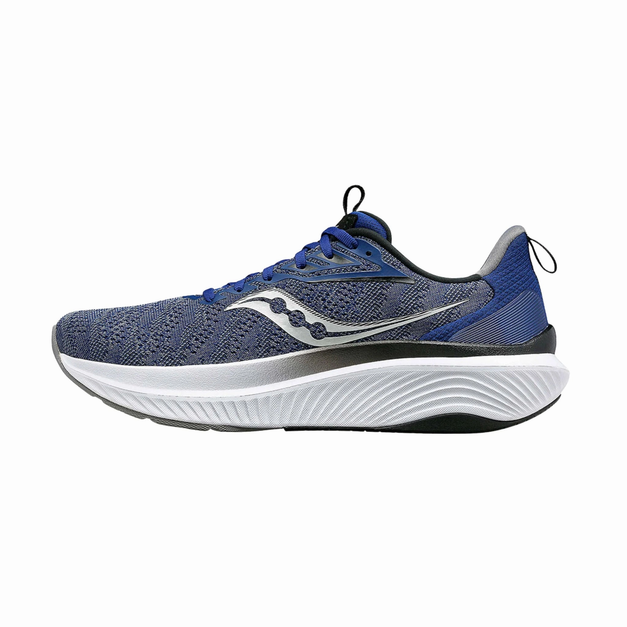 Saucony Men's Echelon 9 Running Shoes - Indigo/Black Sneaker Display Dual Density Midsole