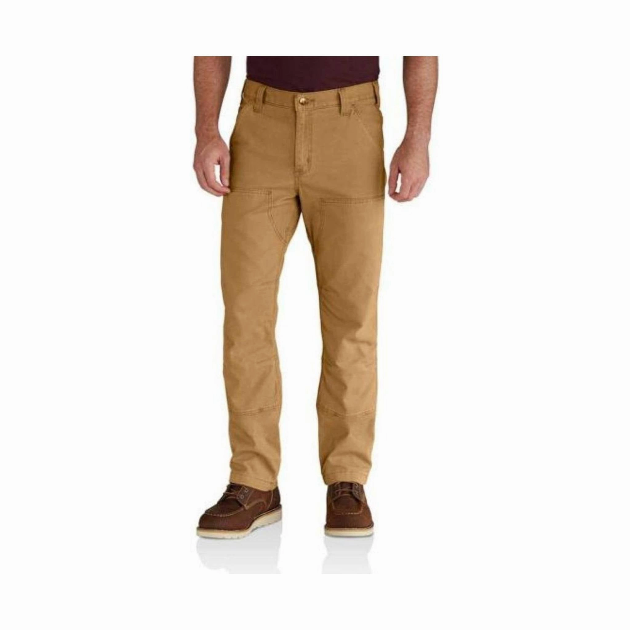 Carhartt Men's Rugged Flex Rigby Double Front Pant - Hickory Soft Design Chill Wear