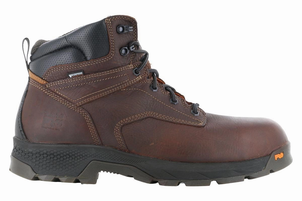 Timberland PRO Titan EV 6" Composite Toe WP Boot Brown Shock Absorbing Rough Terrain