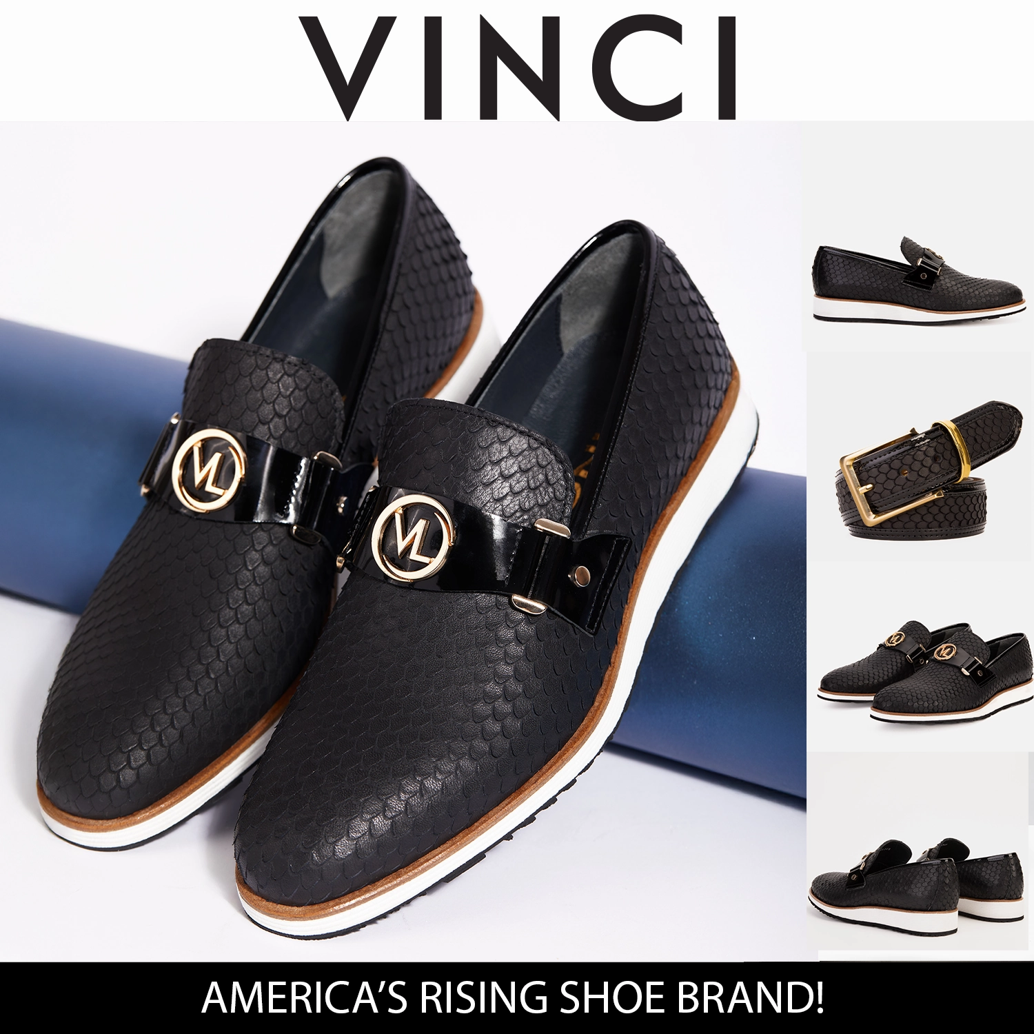 Drill Hike The Legacy Black Leather Men Casual Loafer Shoe