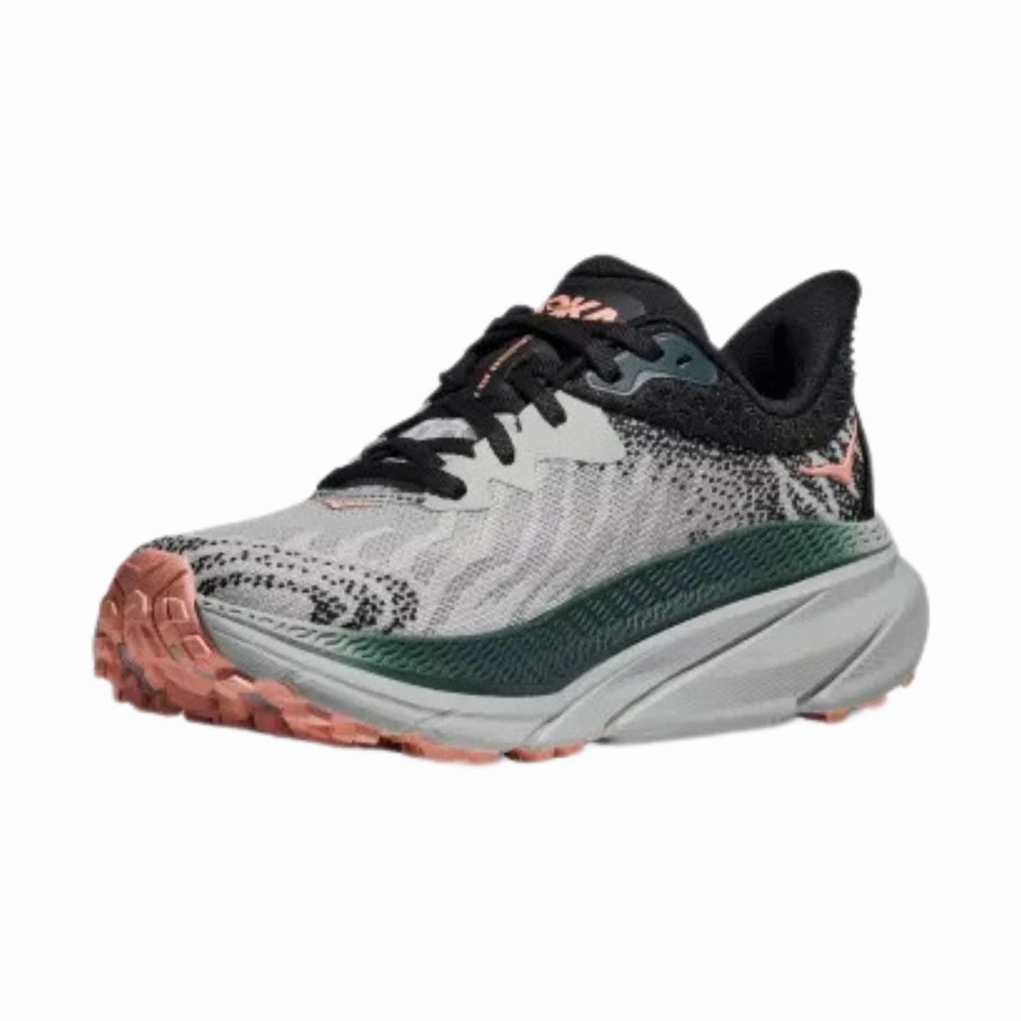Light Bounce HOKA Women's Challenger 7 Trail Running Shoes - Harbor Mist/Spruce