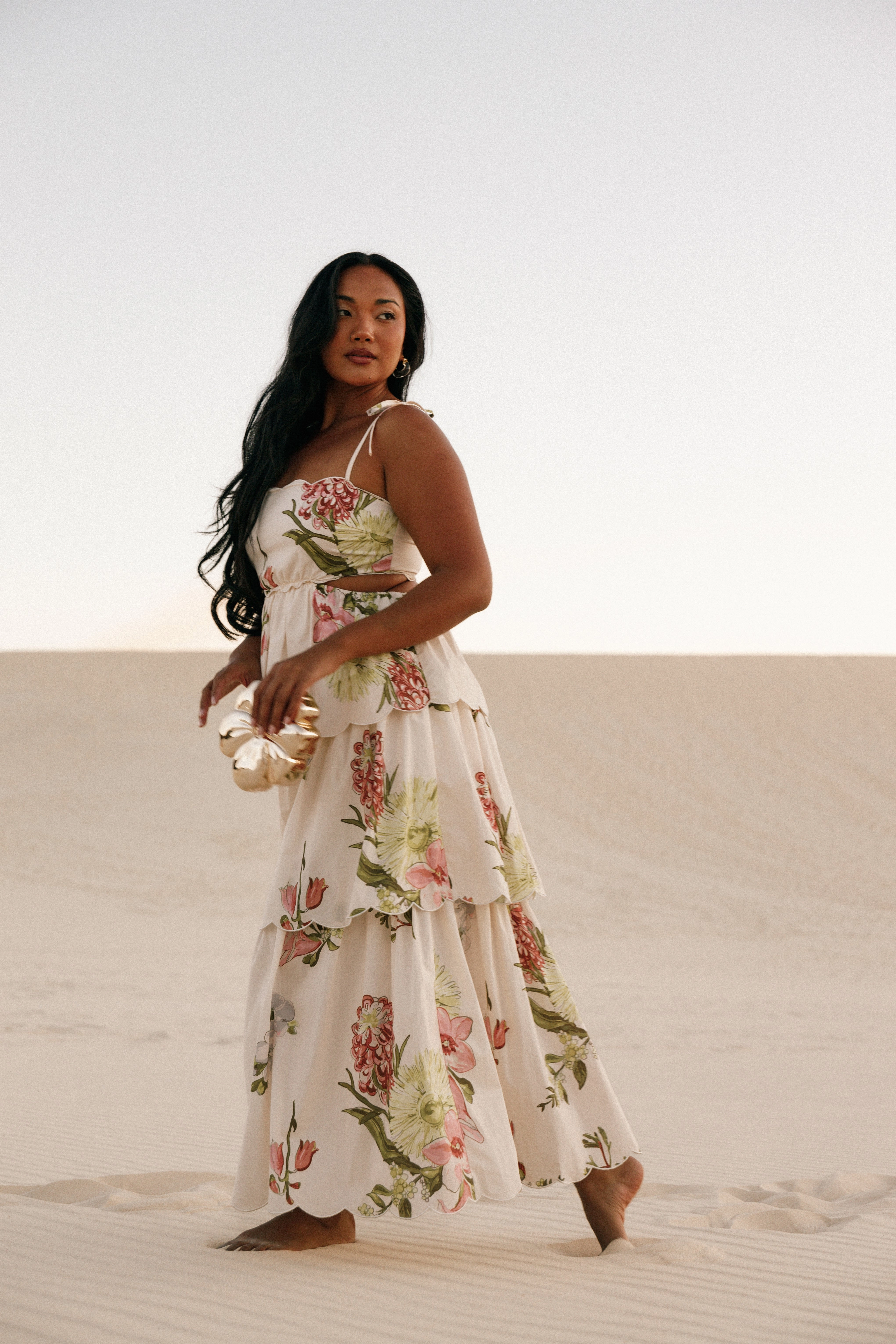 Adelaide Maxi Dress - Native Flora UVProtectiveLayer Fashion Layers