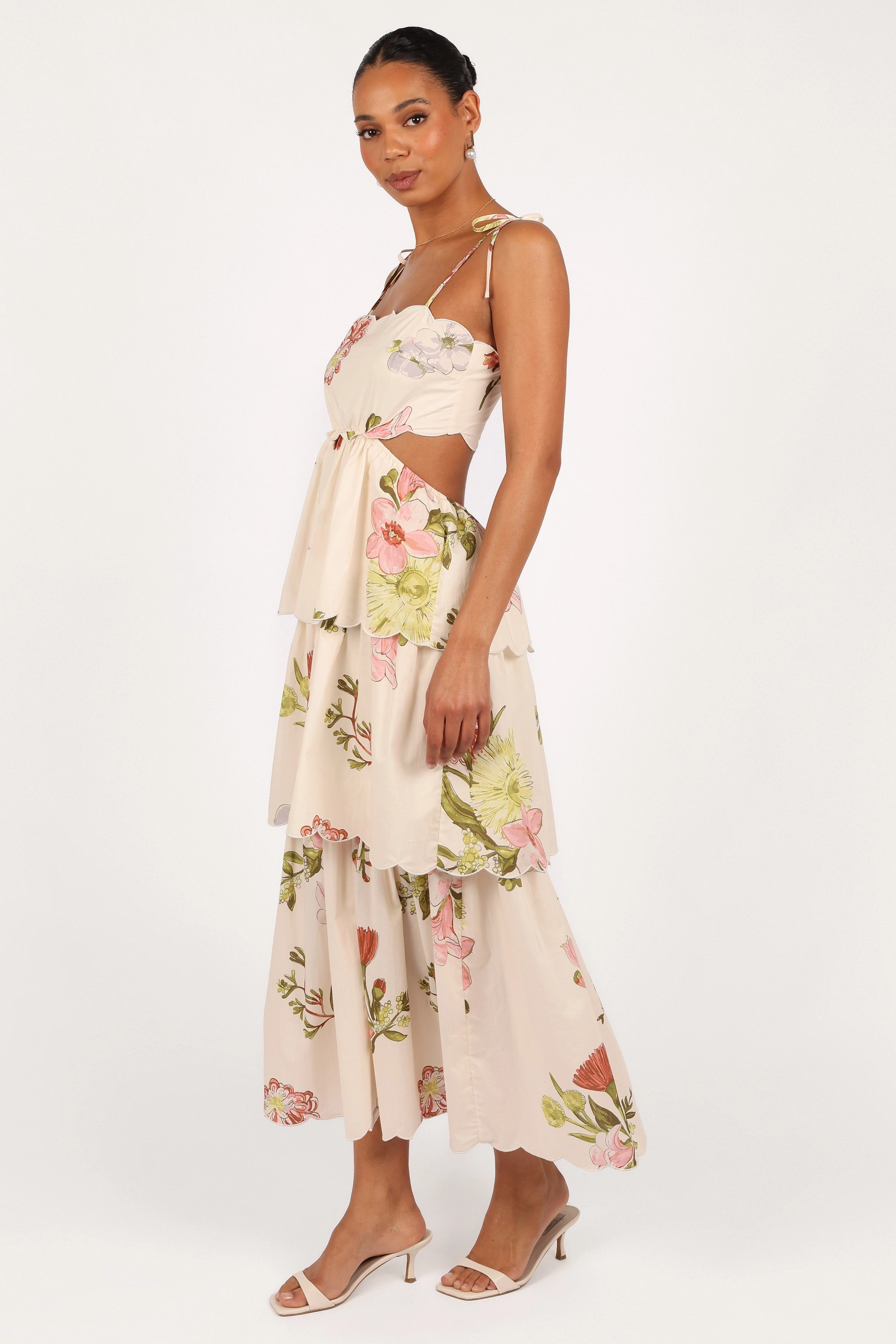 Adelaide Maxi Dress - Native Flora Multi Season Soft Waist