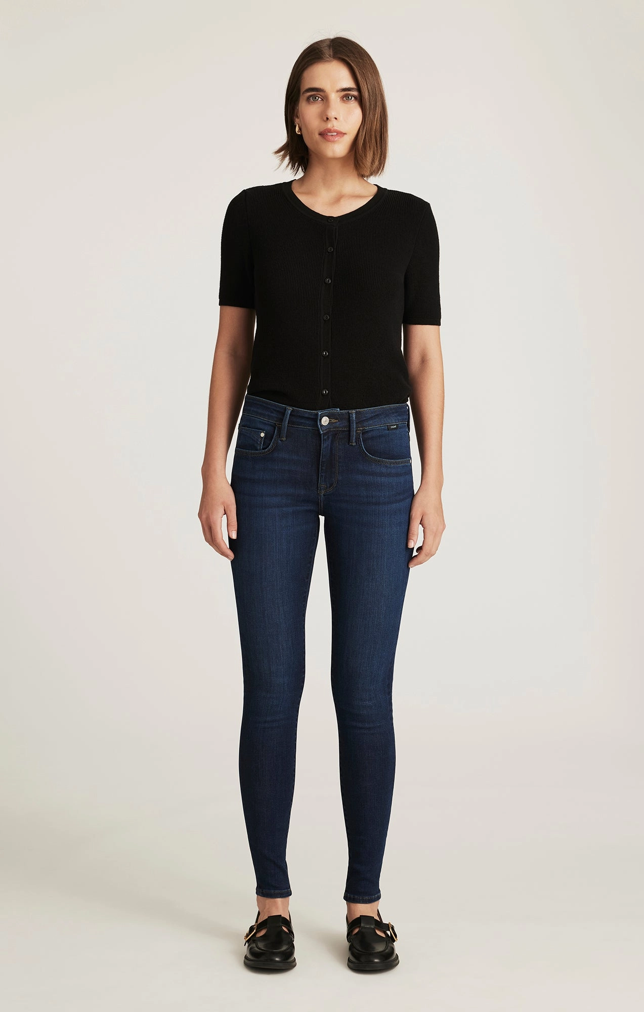 Essential Layer Fall Outfit ADRIANA SKINNY IN DARK SUPERSOFT