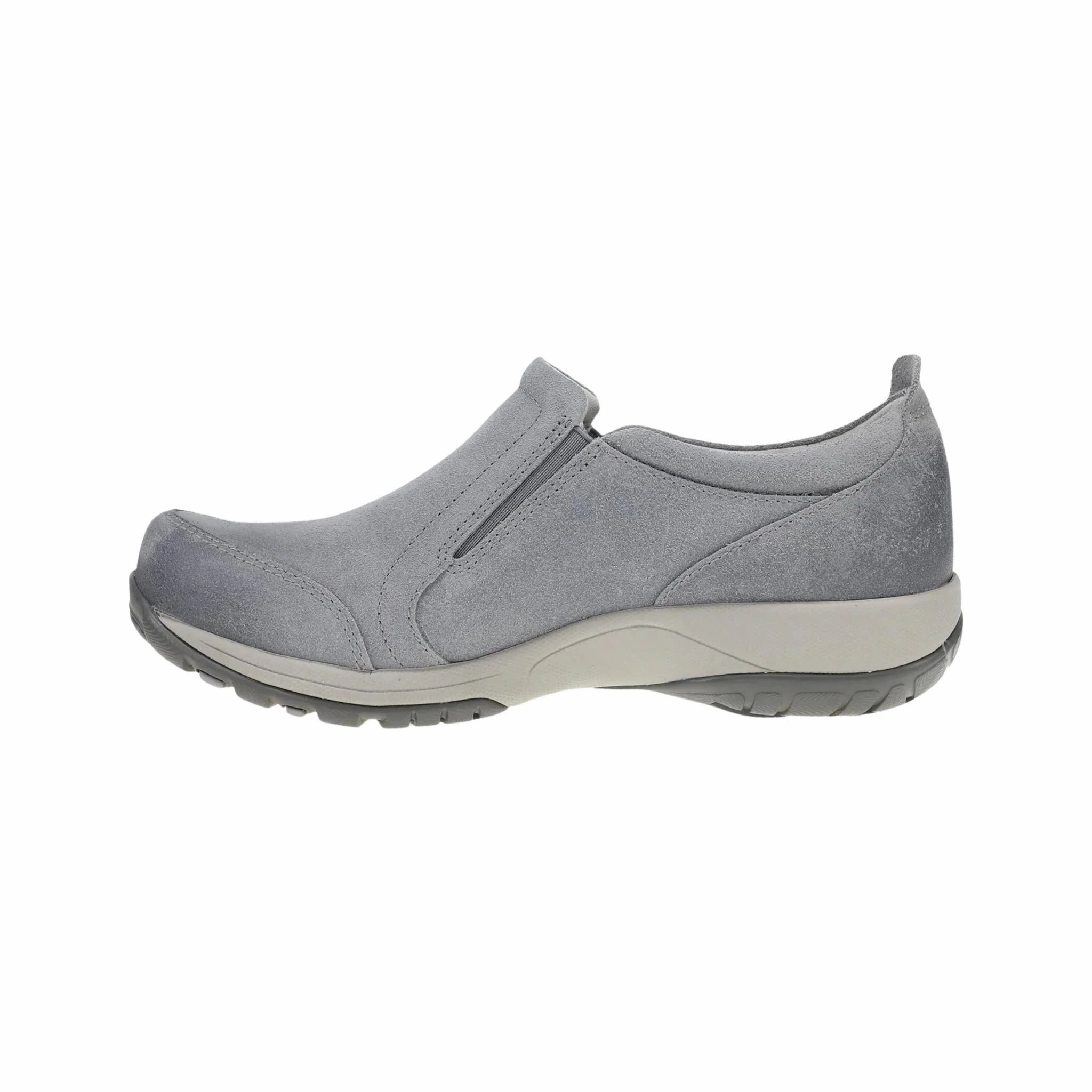 Dansko Women's Pippy Waterproof Sneakers - Grey Burnished Suede Long Travel