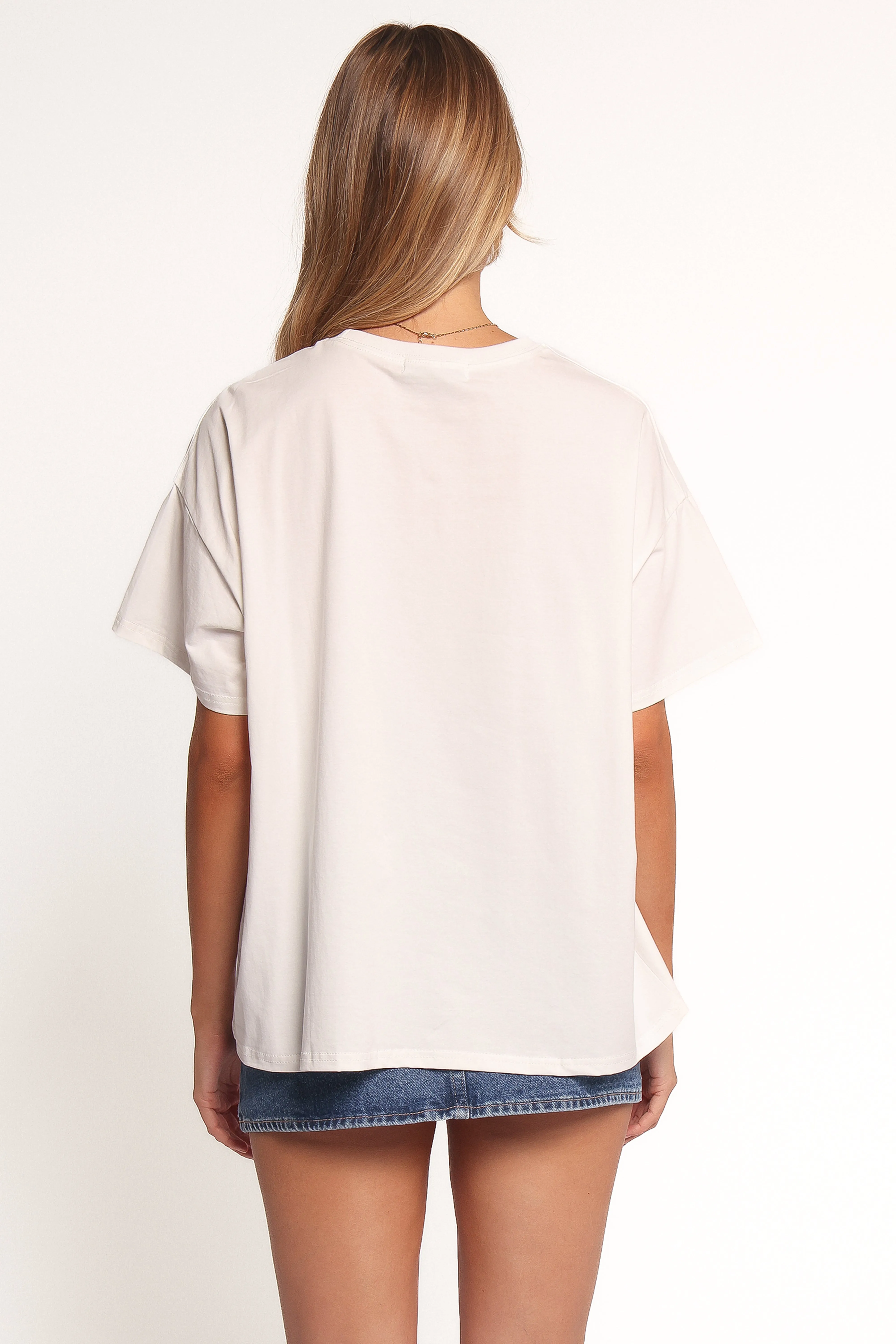 Fashion Statement BrushedInnerLining Alda Tee - White