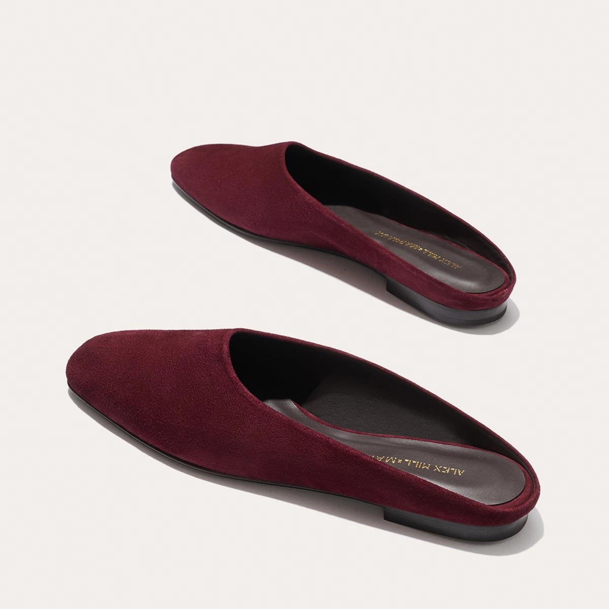 Alex Mill x Margaux: The Clara - Burgundy Suede All weather Support Glow