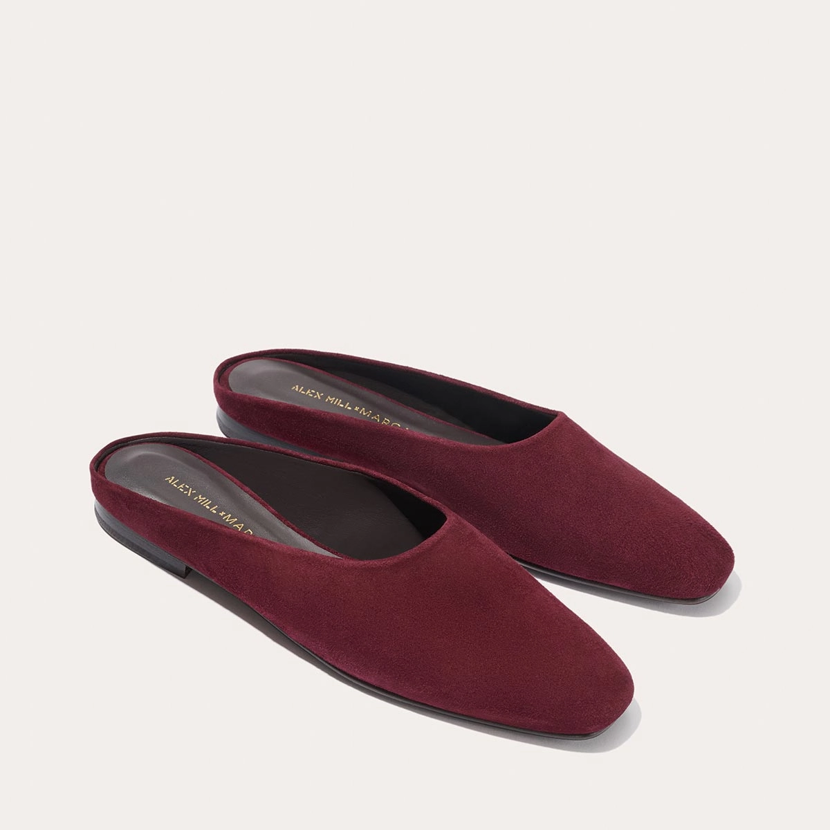Breathable Slip-Ons Alex Mill x Margaux: The Clara - Burgundy Suede