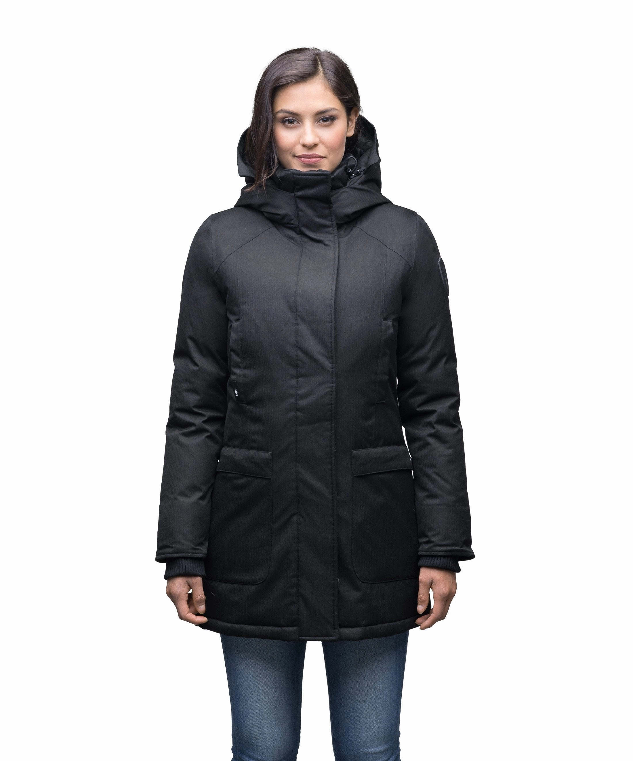 Magnetic Closure Trendy Feel Carla Furless Women's Parka