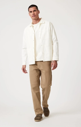 Heat Control Non Binding Waist OXFORD LOOSE STRAIGHT LEG IN KHAKI CASUAL TWILL