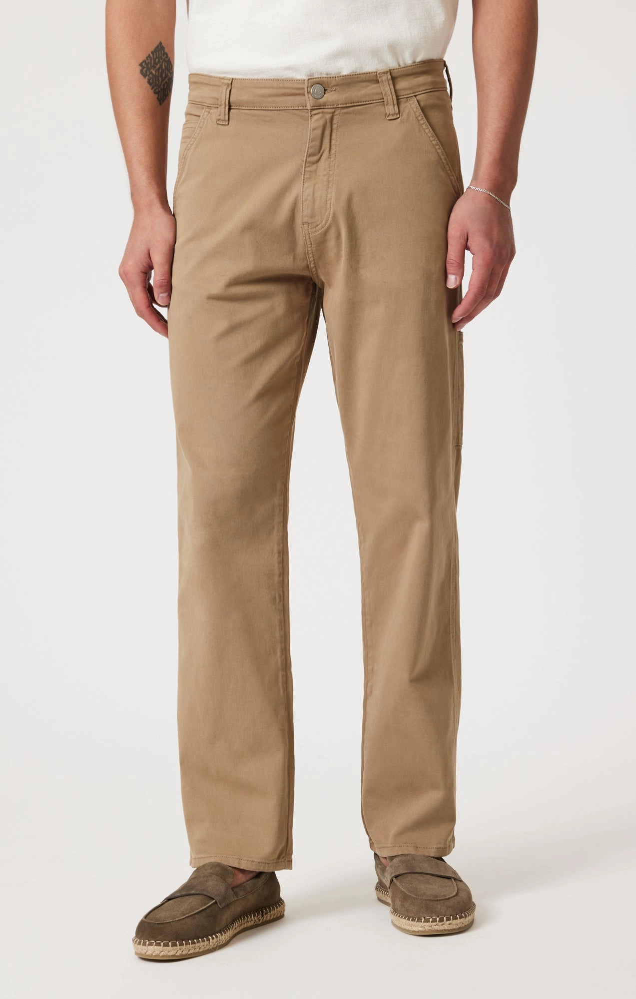 Quick Fit Wear OXFORD LOOSE STRAIGHT LEG IN KHAKI CASUAL TWILL