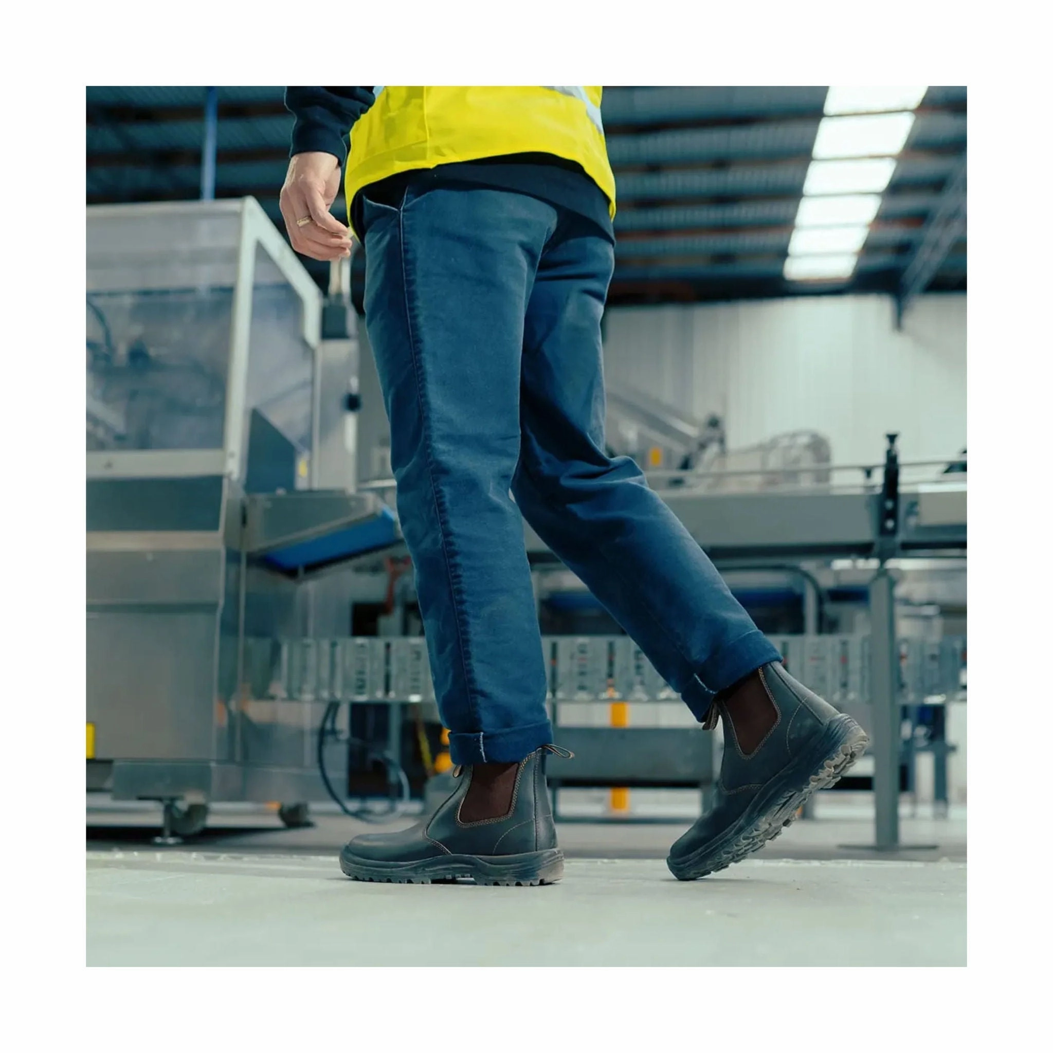 Blundstone Work Safety Boot Soft Toe - Stout Brown Ranch Mode