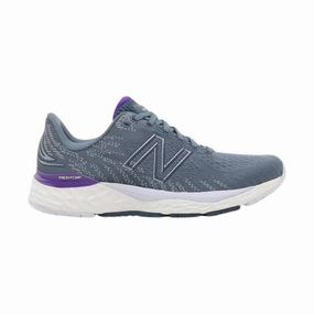 Comfort Footwear New Balance Women's Fresh Foam 880v11 Shoes - Ocean Grey/ Deep Violet