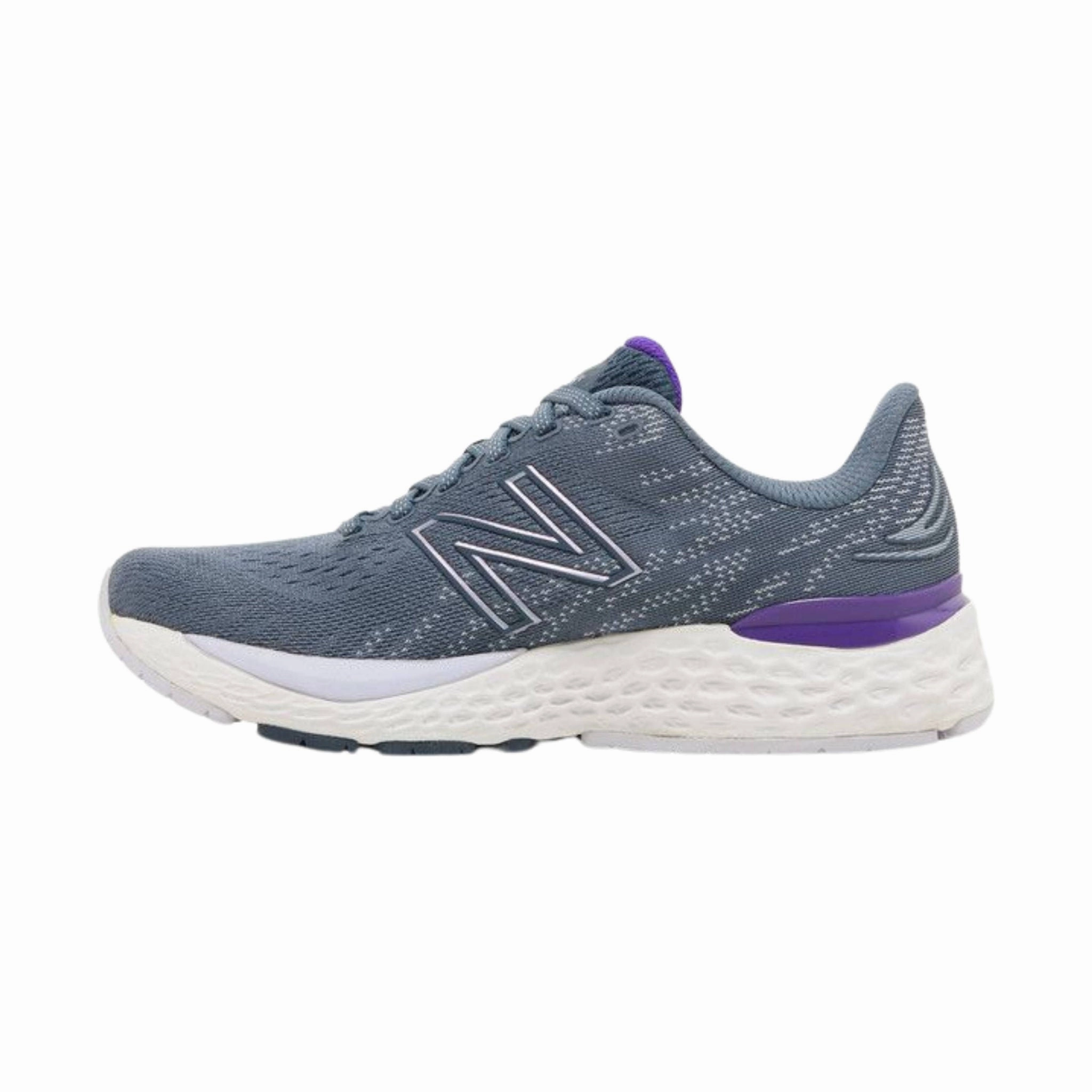 Reinforced Heel Counter New Balance Women's Fresh Foam 880v11 Shoes - Ocean Grey/ Deep Violet