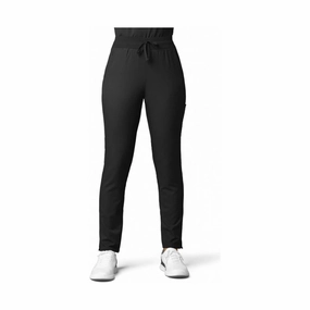 Performance Comfort Wink Women's Thrive Cargo Straight Slim Leg Scrubs Pants - Black