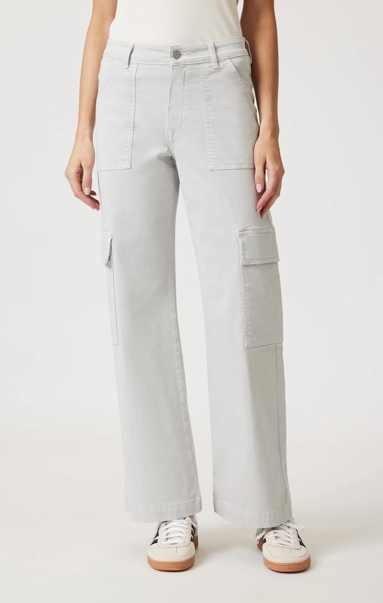 ALVA STRAIGHT LEG IN IVORY CASUAL TWILL WrinkleFreeFabric