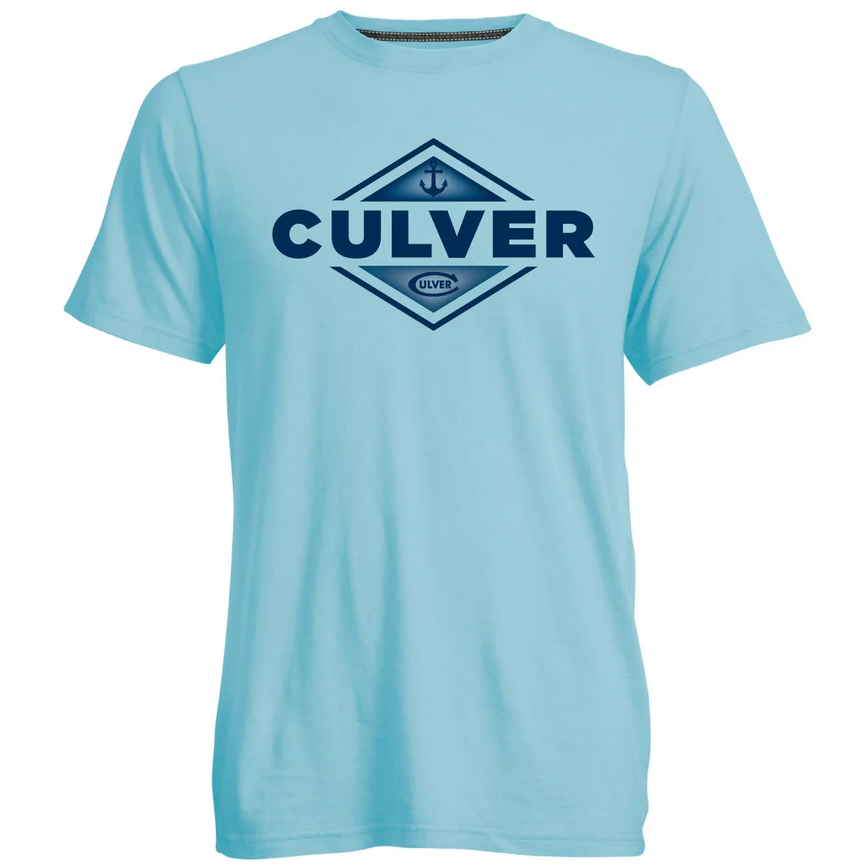 Anchors Away Go To Tee - Sea Salt Blue Soft Layers loose but not baggy