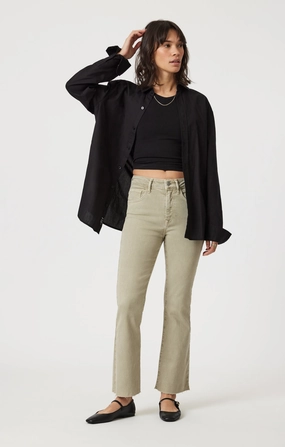 ANIKA CROPPED FLARE IN GREEN FLEX BLUE Function Ready