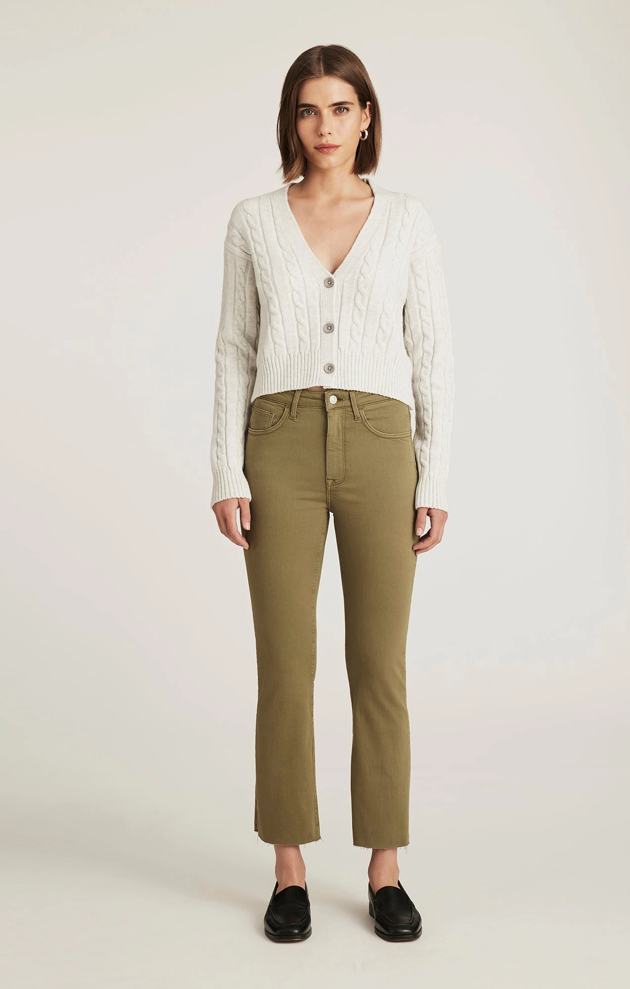 ANIKA CROPPED FLARE IN OLIVE FLEX BLUE Outdoor Enthusiast Sunny Vibes Teen Outfit