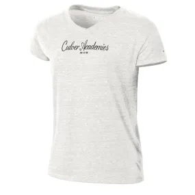 simple design Champion Mom V-Neck Tri-blend Tee - Alabaster