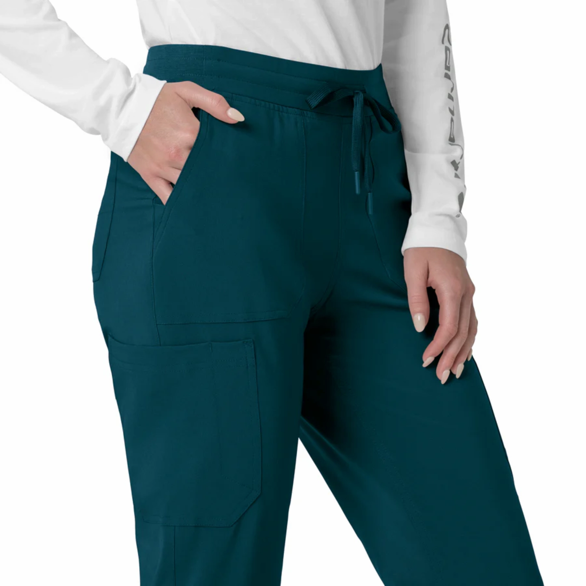 Basic Look Carhartt Women's Force Cross Flex Cargo Jogger Scrub Pant - Caribbean