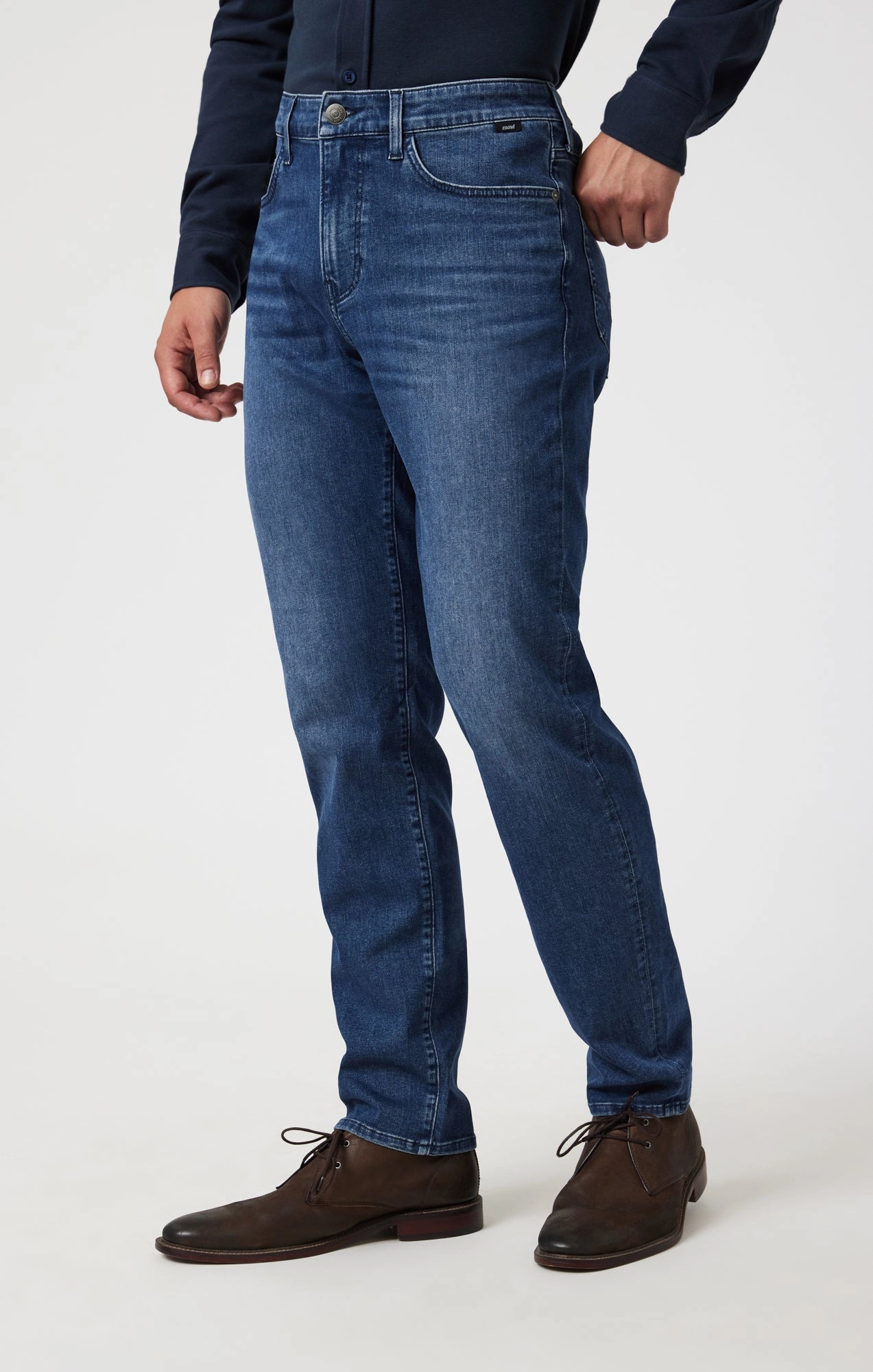 STEVE  ATHLETIC FIT IN MID BRUSHED SUPERMOVE classic clothing Anytime Wear