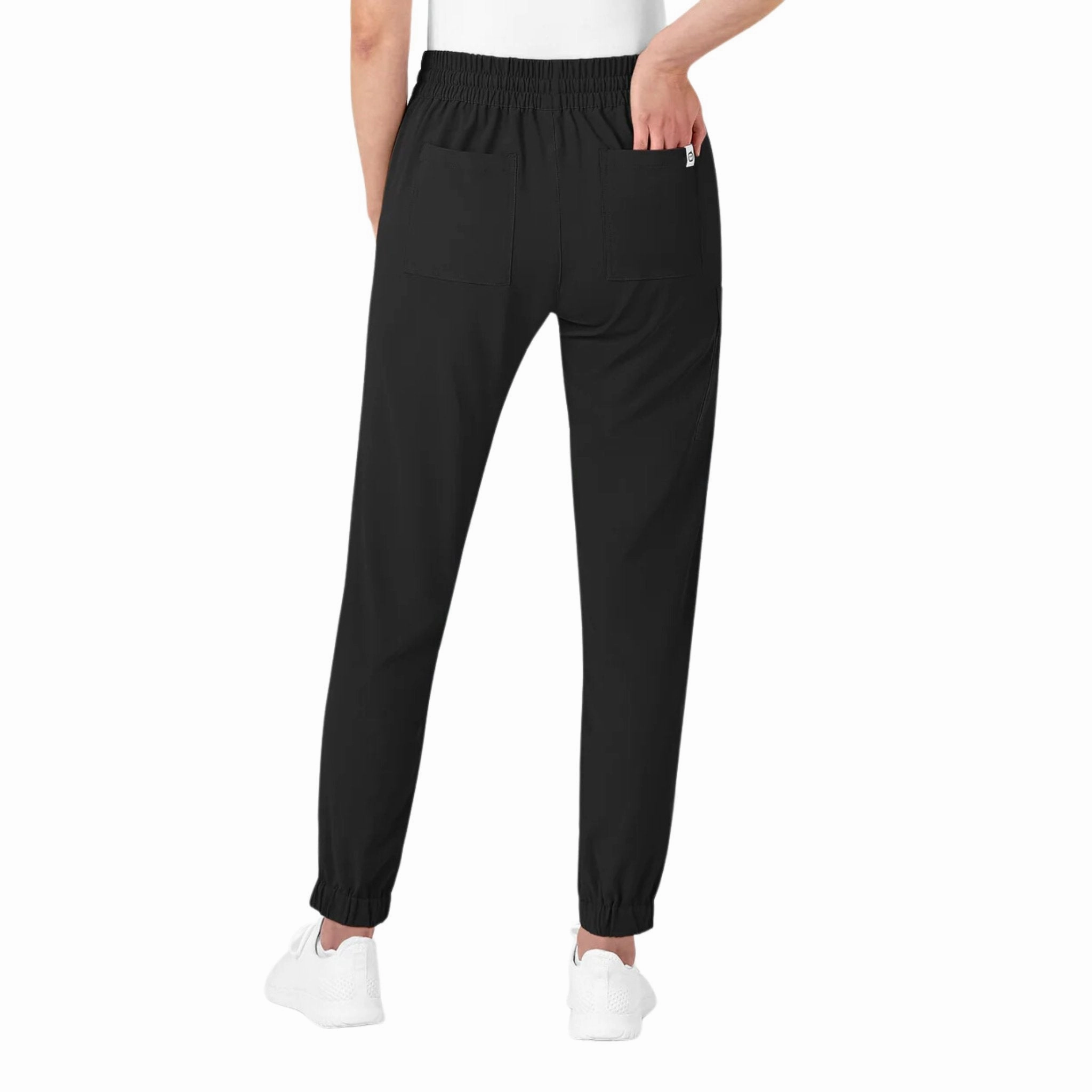 Wink Women's Jogger Scrub Pant - Black Comfortable Style