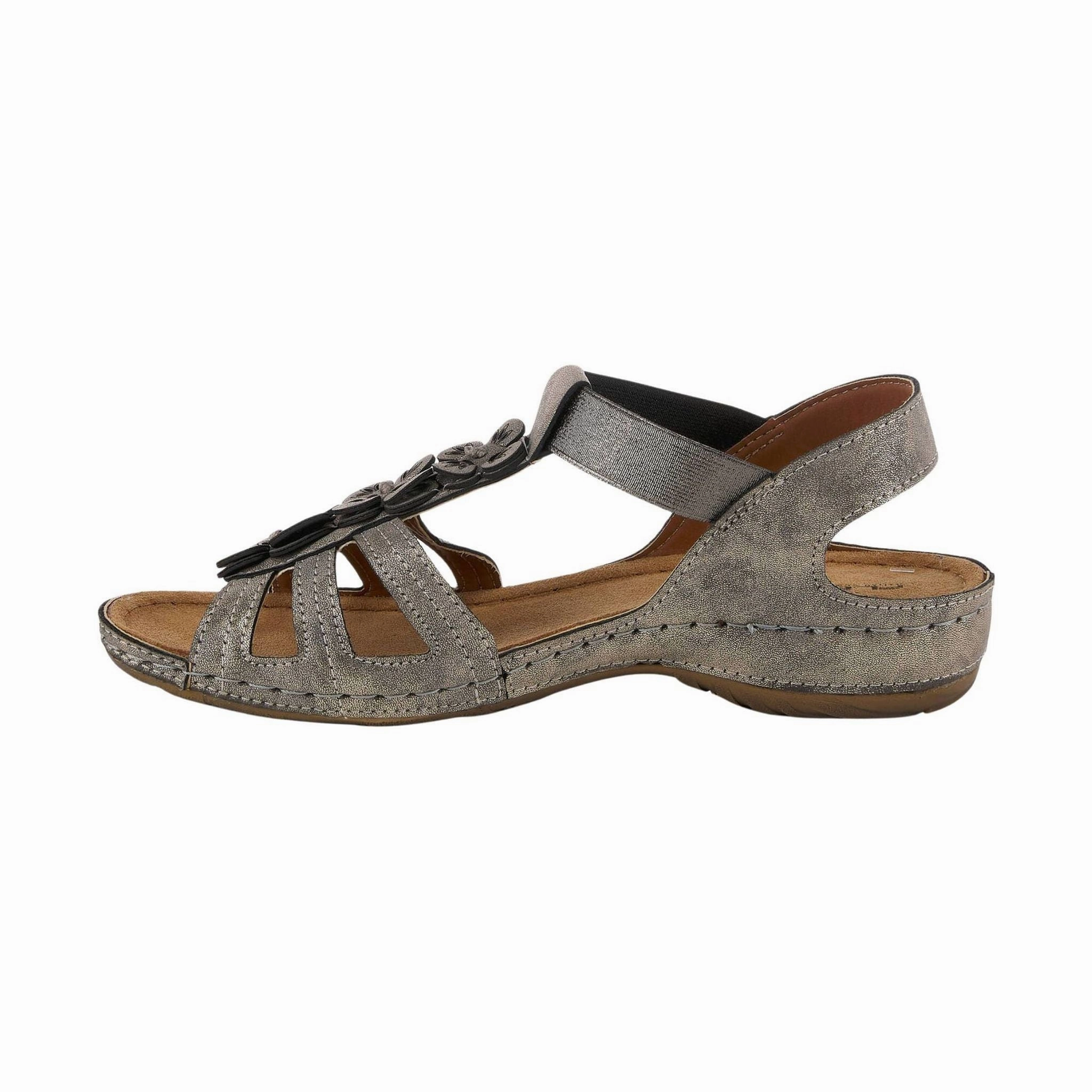 Comfy Feel Summer Vacation Shoes Flexus Women's Adede Slingback Sandal - Pewter