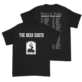 Tear Resistant Knit Stretchable Armholes 2024 Chains & Stakes World Tour T-Shirt