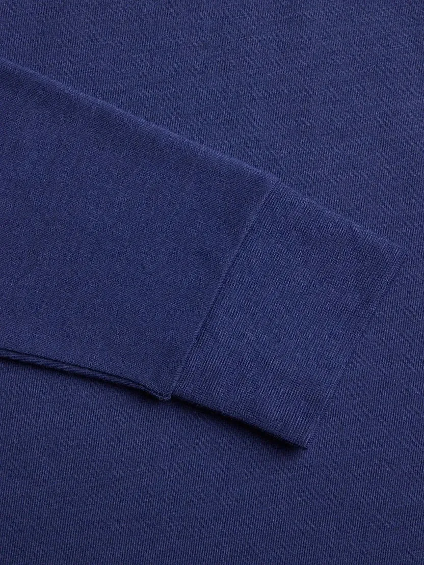 Apache Long Sleeve Polo - Maltese Blue Breathable Material All-day Flex