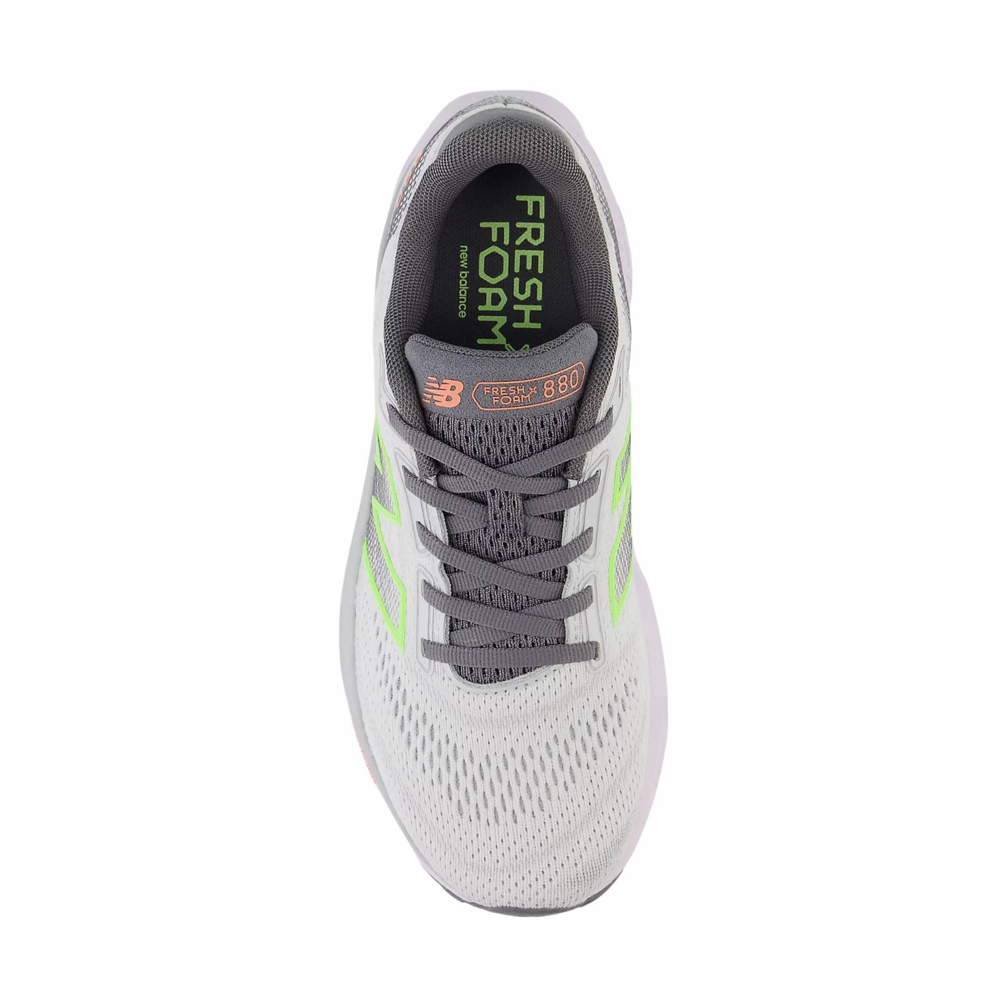 Supportive Base New Balance Women's Fresh Foam X 880v14 Running Shoes - Grey Matter with Taro and Bleached Lime Glo