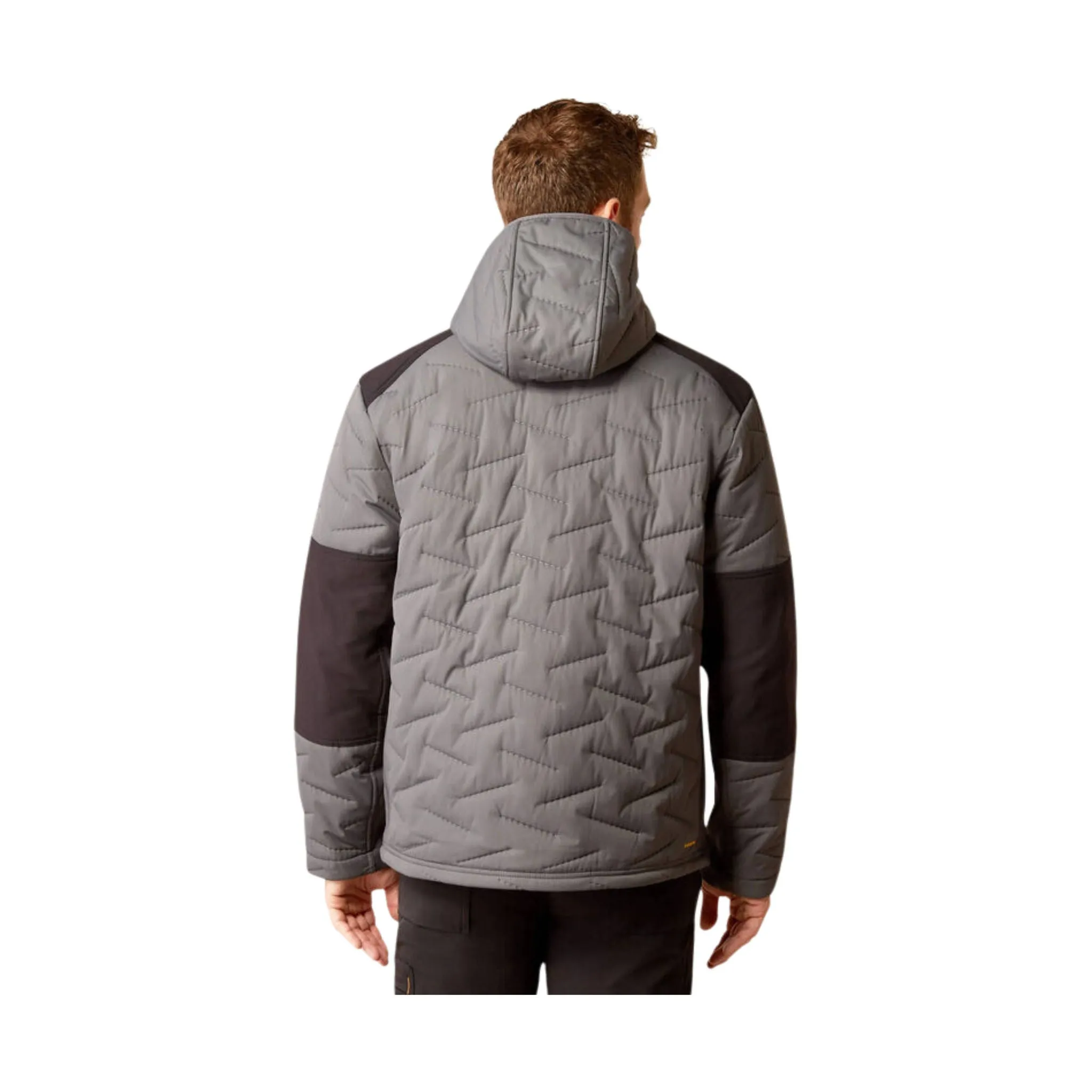 elastic waistband Ariat Men's Rebar Winter Cloud 9 Water Resistant Insulated Jacket - Rebar Grey