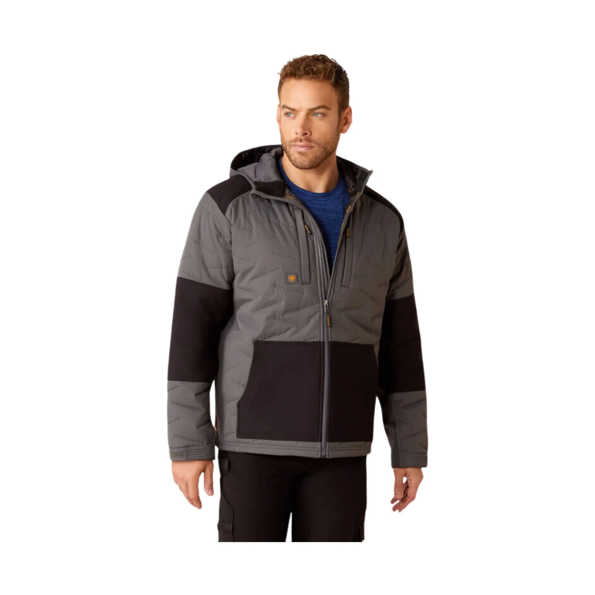 Ariat Men's Rebar Winter Cloud 9 Water Resistant Insulated Jacket - Rebar Grey AntiStaticLayer