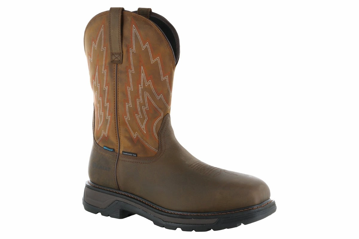 Transitional Look Ariat Big Rig Western Work Waterproof Composite Toe Boot