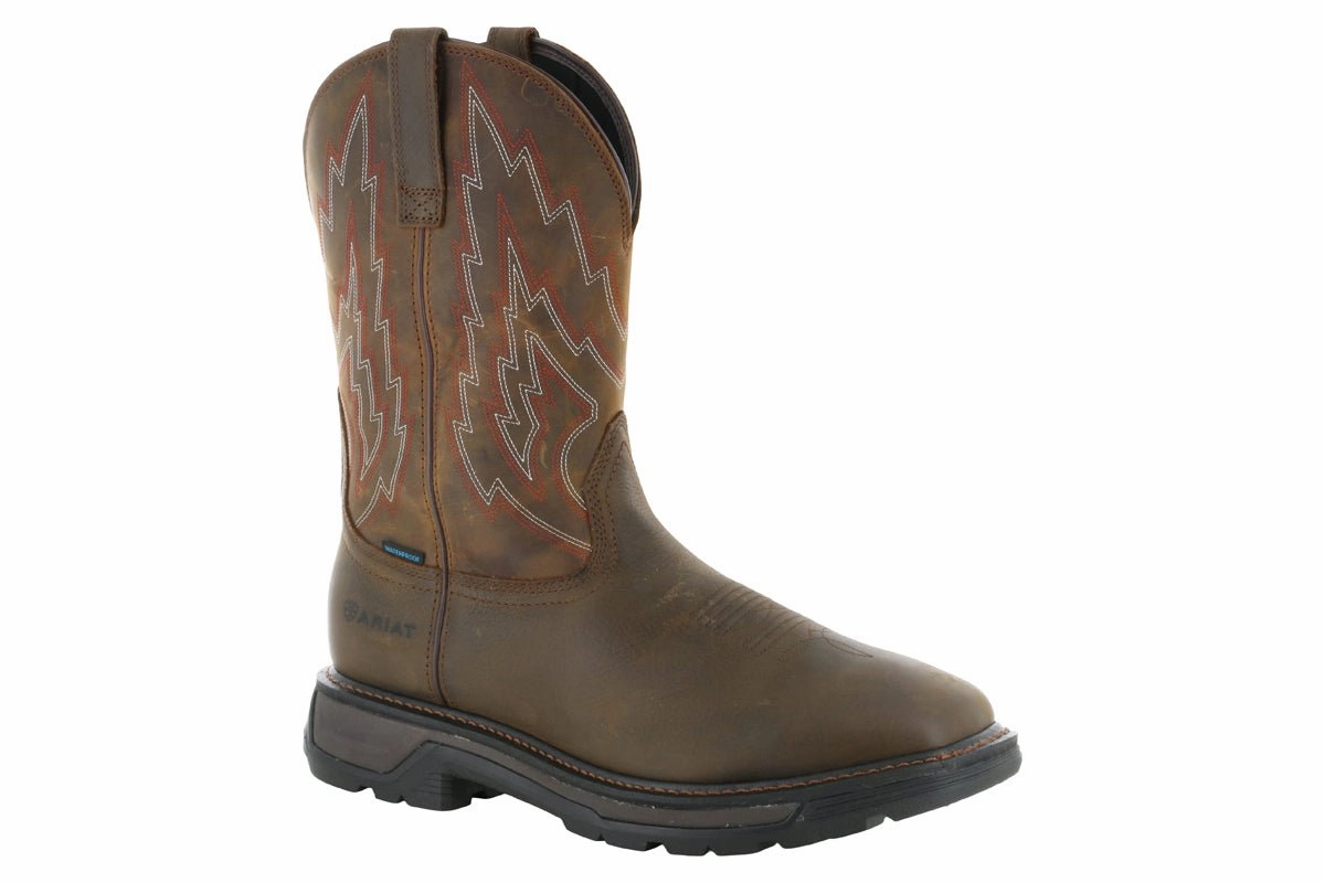 Ariat Big Rig Western Work Waterproof Soft Toe Boot Seamless Comfort All Day Worker
