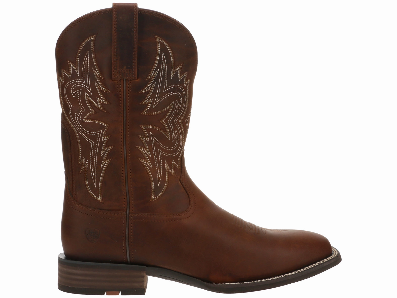 Tough Sole Ariat Western Big Rig Square Toe Cowboy Boot Brown
