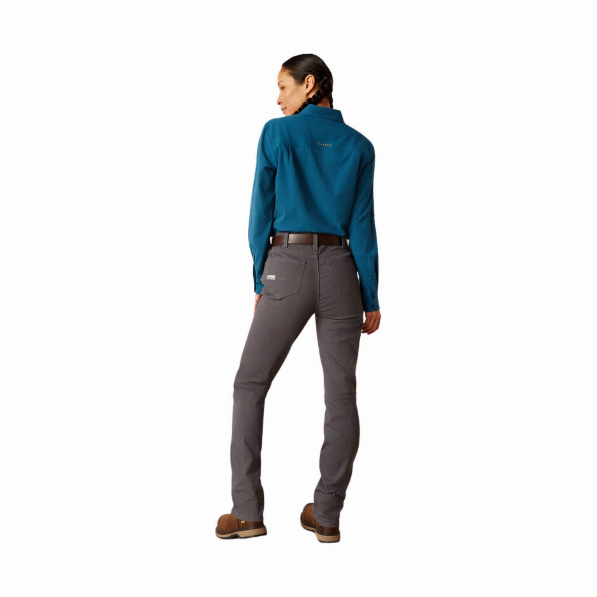 Light support Timeless Layers Ariat Women's Rebar PR Dura Stretrch Made Tough Double Front Straight Pant - Grey