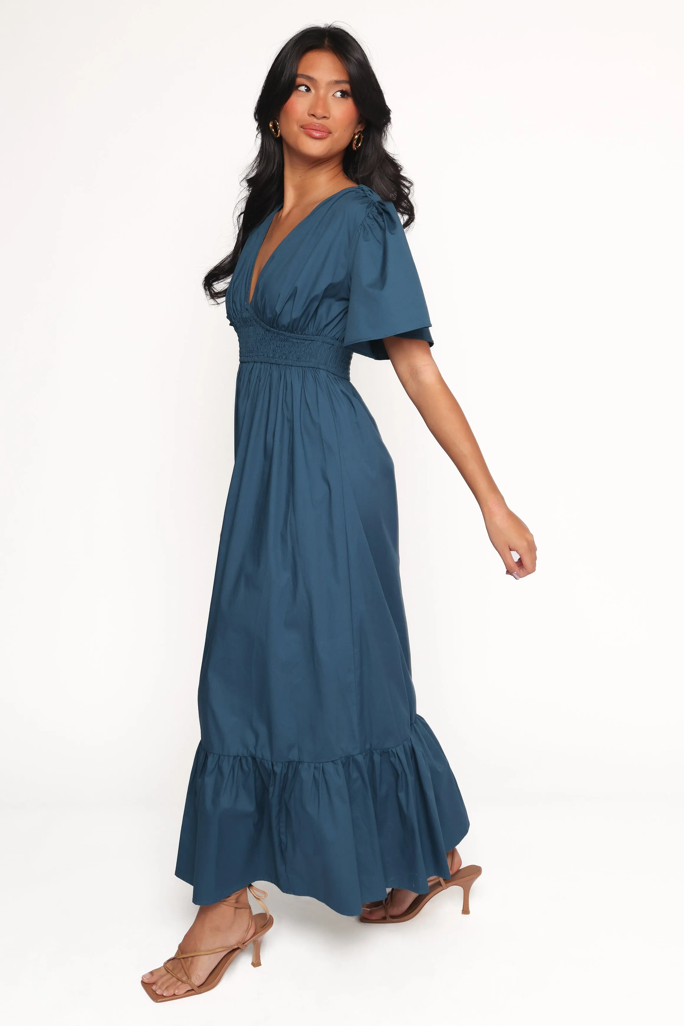 Casual Look Semi Formal Tessa Maxi Dress - Blue