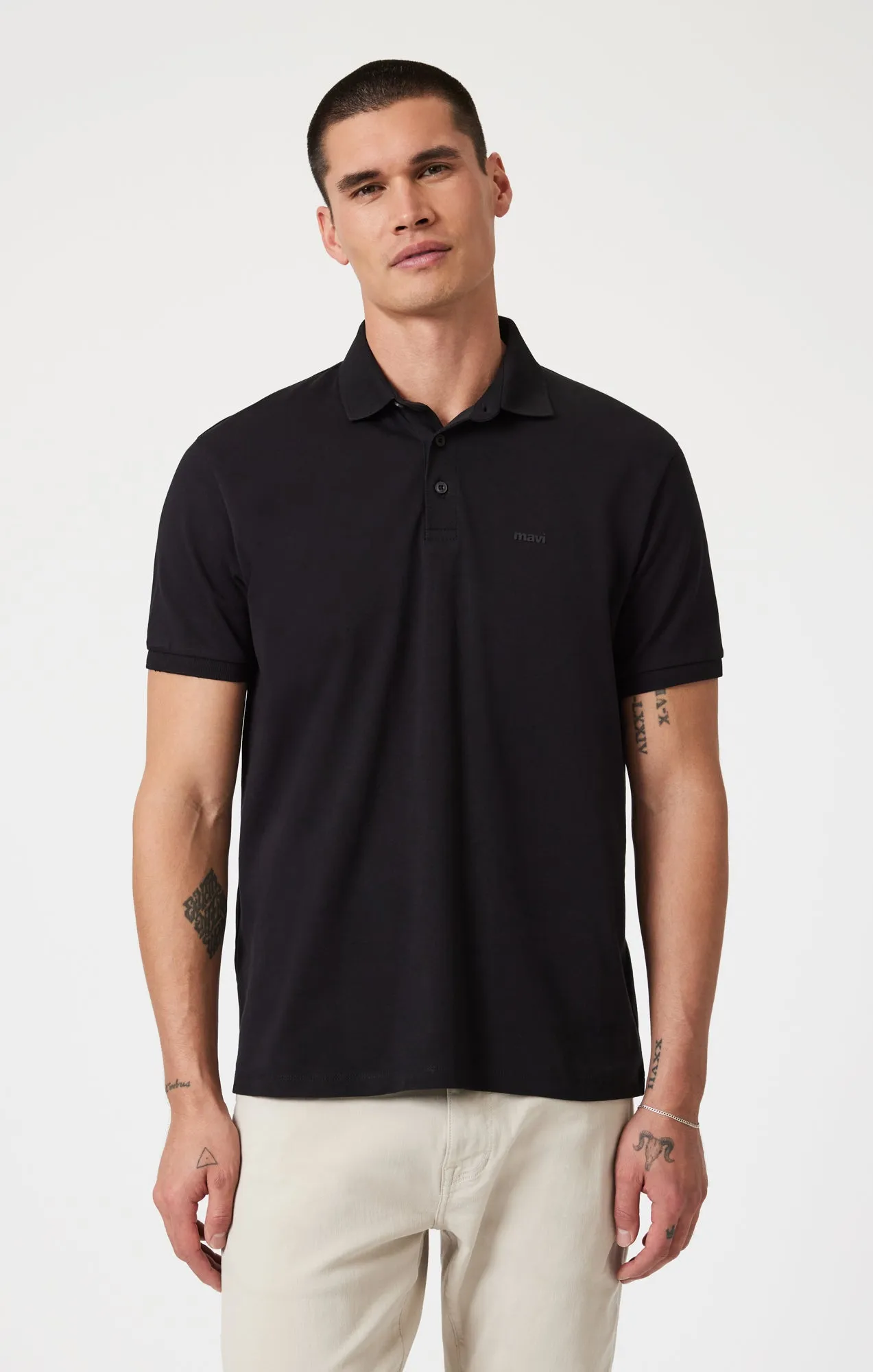 ATHLETIC POLO SHIRT IN BLACK Gift Idea