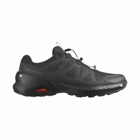 Salomon Men's Speedcross Peak Climasalomon Waterproof Trail Running Shoes - Black/Black/Phantom Clean Style Sock Like